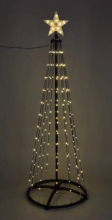 Spiraalboom led met ster 150cm