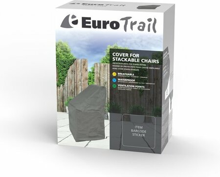 Stapelstoelhoes cantona 66x66x117 grijs - afbeelding 3