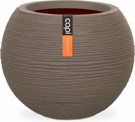 Vaas bol Rib NL 40x32 warm taupe
