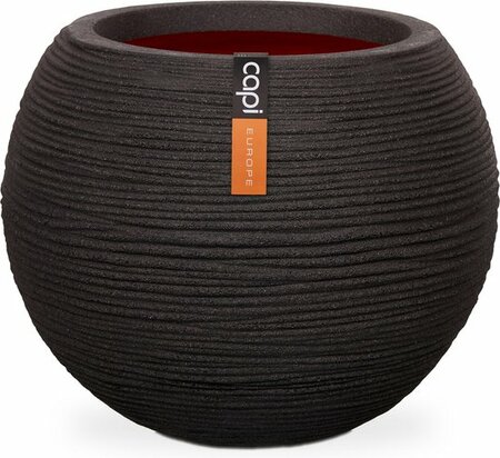 Vaas bol Rib NL 40x32 zwart