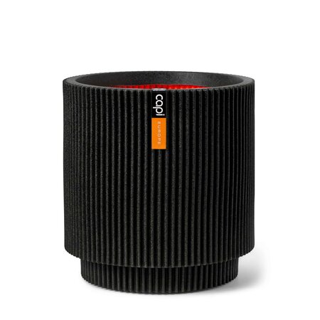 Vaas cilinder Groove NL 36x38 zwart