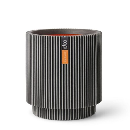 Vaas cilinder Groove NL 44x46 antraciet