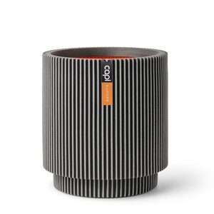 Vaas cilinder Groove NL 44x46 antraciet