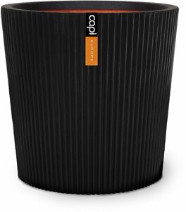 Vaas conisch Groove NL 45x41 Zwart