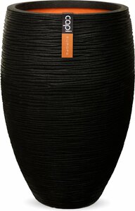 Vaas elegant deluxe Rib NL 40x60 zwart