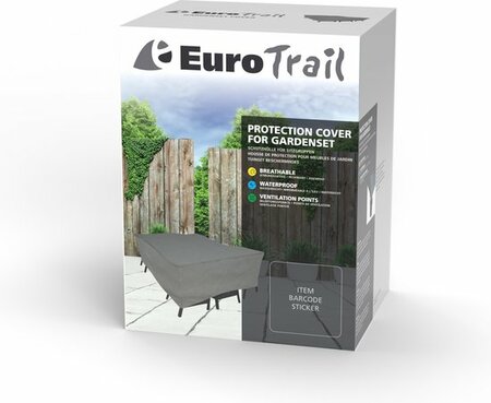 Zitgroephoes ca 250x175x100cm grijs - afbeelding 3